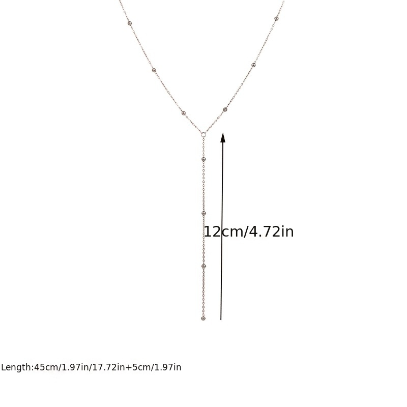 Fashionable 18K Gold Plated Bead Chain Necklace with Pendant